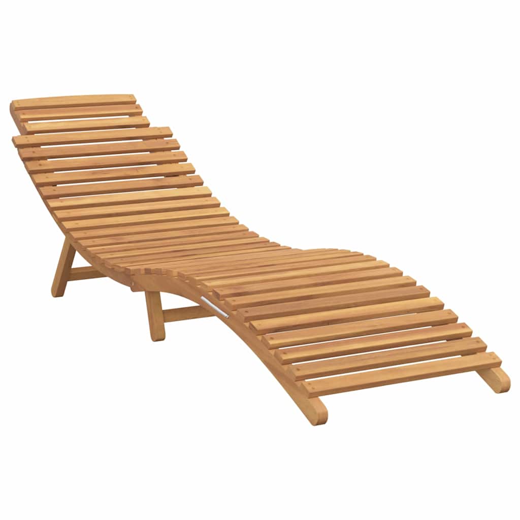 Ležaljka 2 pcs Smeđa 198 x 55 x 58,5 cm Čvrsto teak drvo