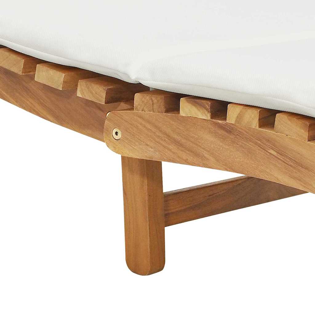 Suncobran za vrt Smeđa 198 x 55 x 58,5 cm Čvrsto teak drvo
