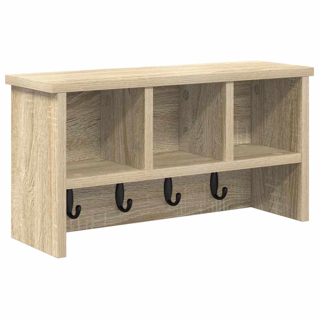 Vješalica za kapute na zidu Zidne Sonoma hrast 50 x 16 x 26 cm