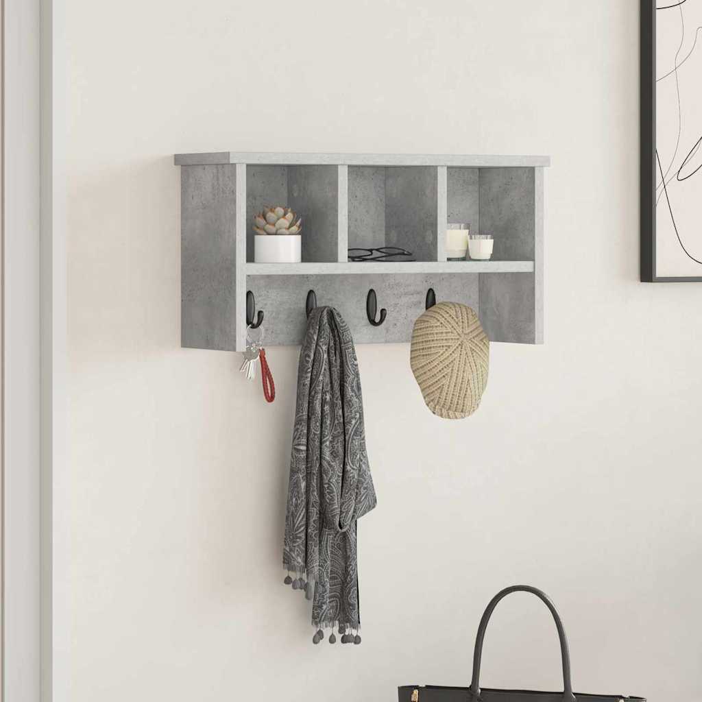 Vješalica za kapute na zidu Zidne Betonski sivi 50 x 16 x 26 cm