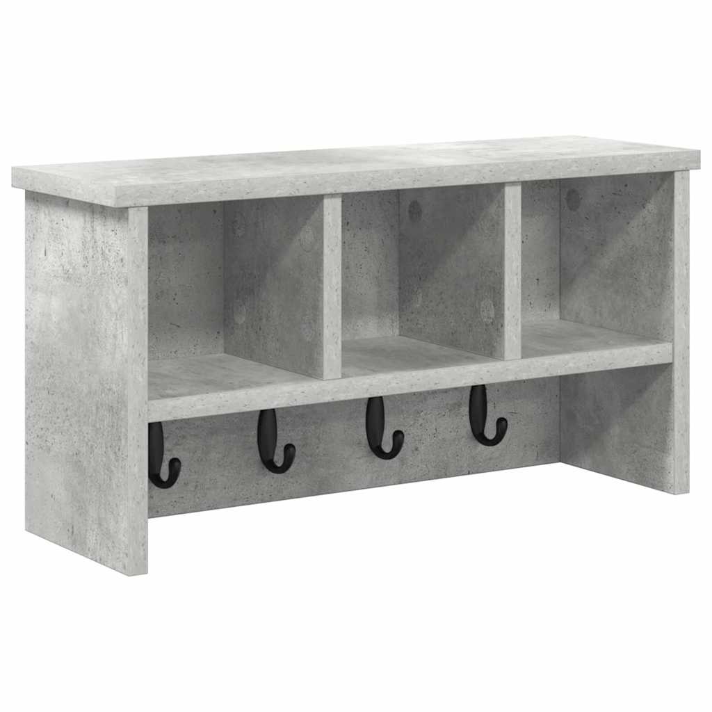 Vješalica za kapute na zidu Zidne Betonski sivi 50 x 16 x 26 cm