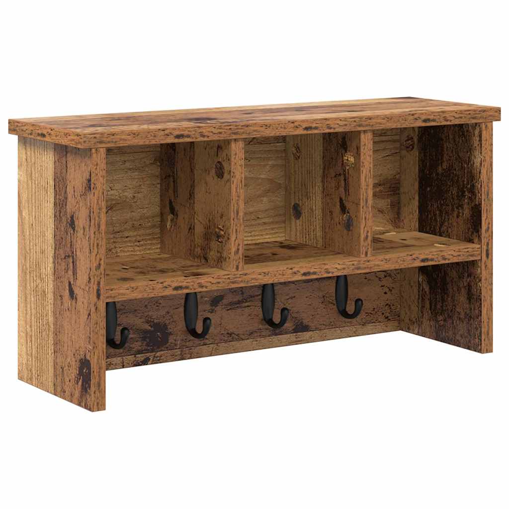 Vješalica za kapute na zidu Zidne Staro drvo 50 x 16 x 26 cm
