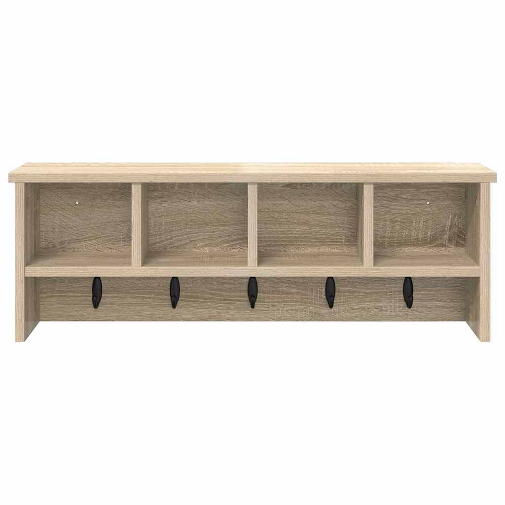 Vješalica za kapute na zidu Zidne Sonoma hrast 75 x 16 x 26 cm