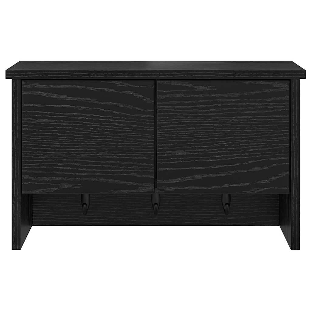 Vješalica za kapute na zidu Zidne Crni hrast 50 x 20 x 30 cm