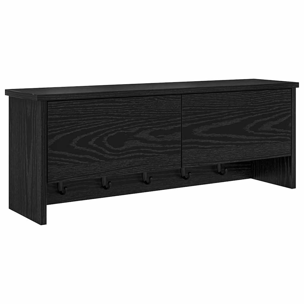 Vješalica za kapute na zidu Zidne Crni hrast 80 x 20 x 30 cm
