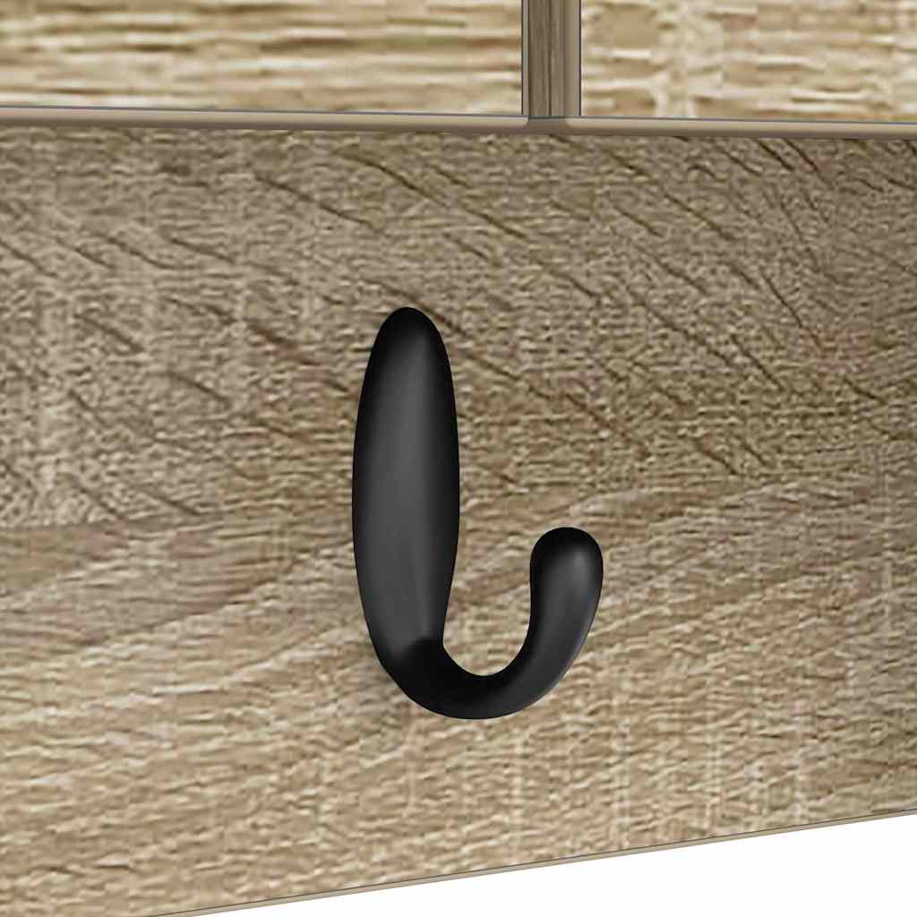 Vješalica za kapute na zidu Zidne Sonoma hrast 80 x 20 x 30 cm
