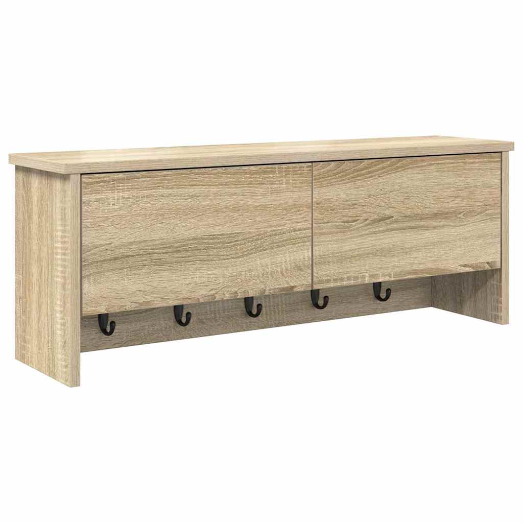 Vješalica za kapute na zidu Zidne Sonoma hrast 80 x 20 x 30 cm