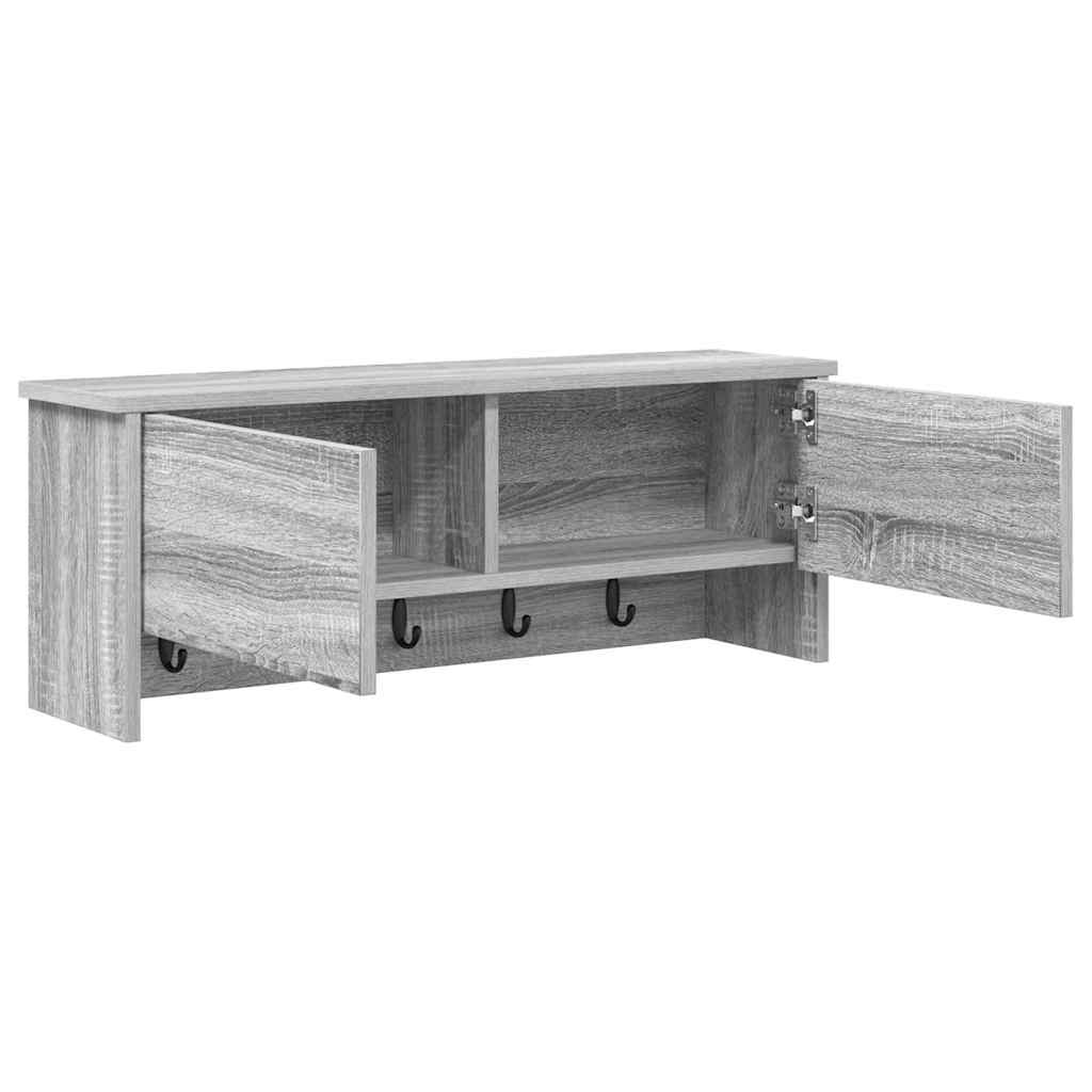 Vješalica za kapute na zidu Zidne Siva Sonoma 80 x 20 x 30 cm