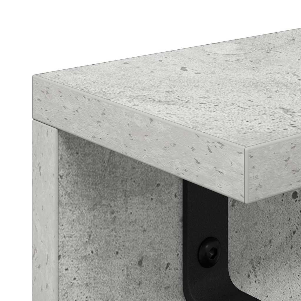 Vješalica za kapute na zidu Betonski sivi 40 x 10,5 x 10,5 cm