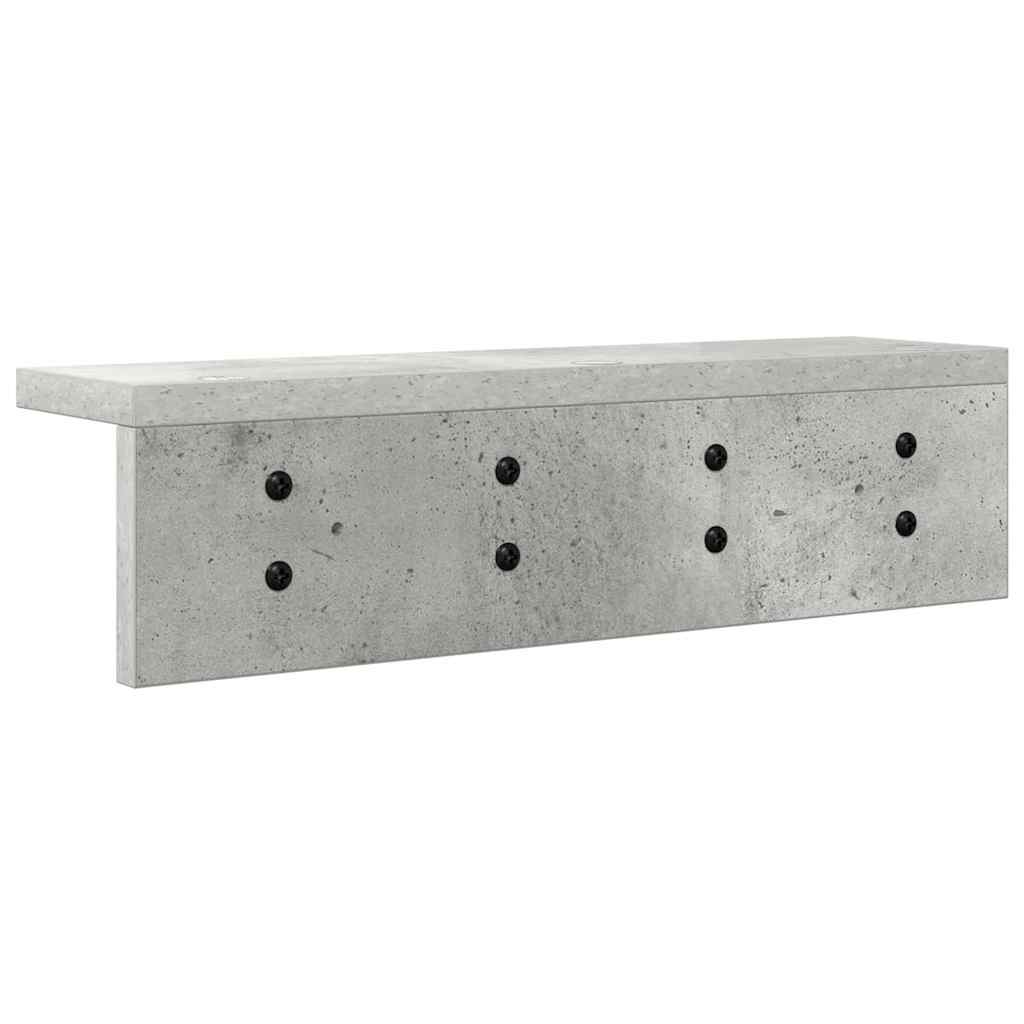Vješalica za kapute na zidu Betonski sivi 40 x 10,5 x 10,5 cm