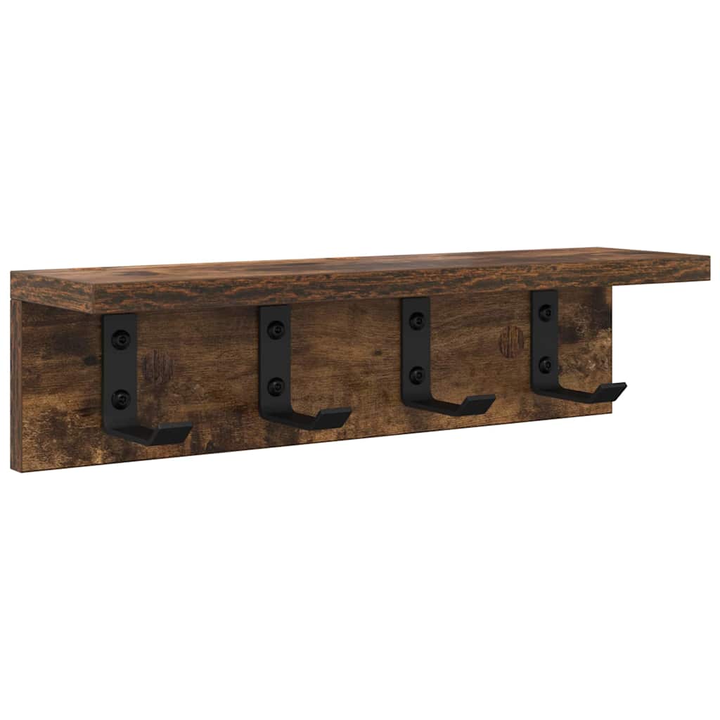 Vješalica za kapute na zidu Dimljeni hrast 40 x 10,5 x 10,5 cm