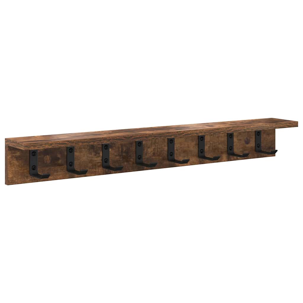 Vješalica za kapute na zidu Dimljeni hrast 80 x 10,5 x 10,5 cm