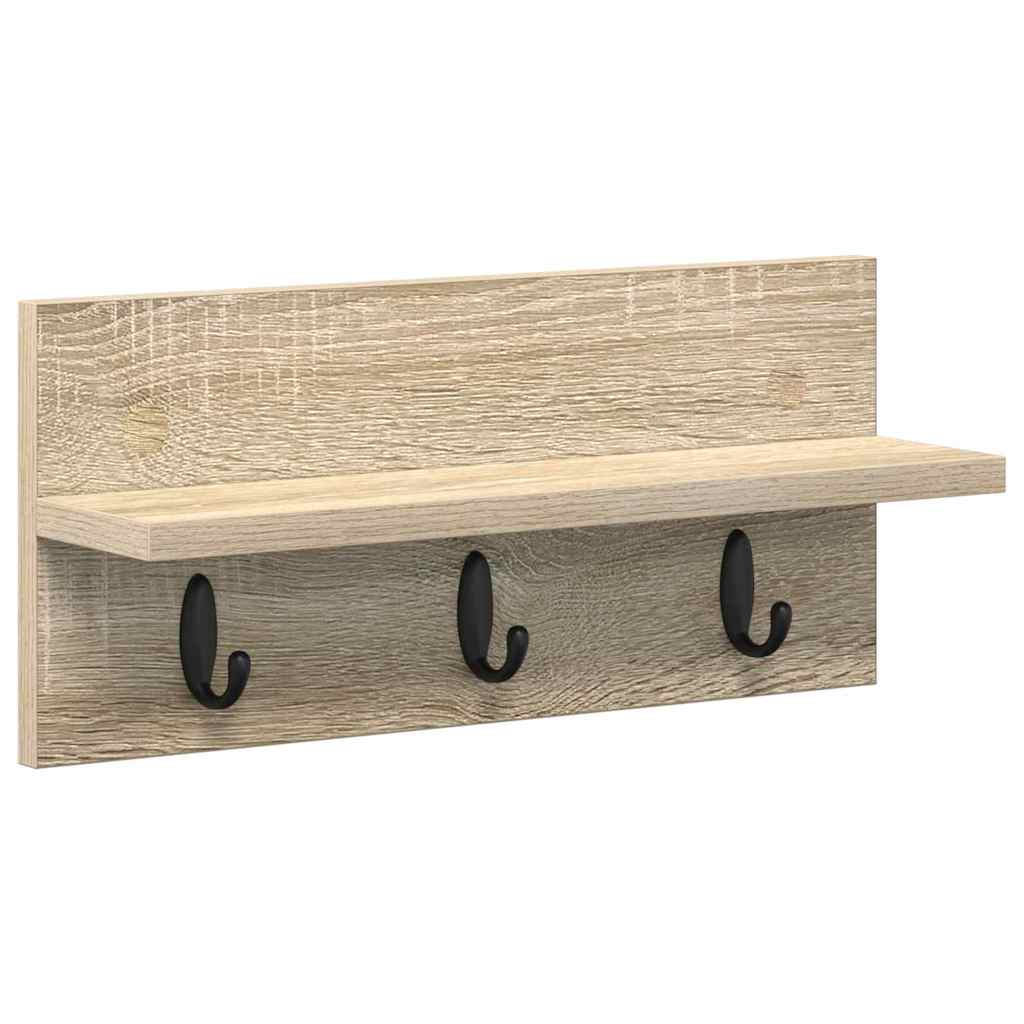 Vješalica za kapute na zidu Sonoma hrast 40 x 10,5 x 18 cm