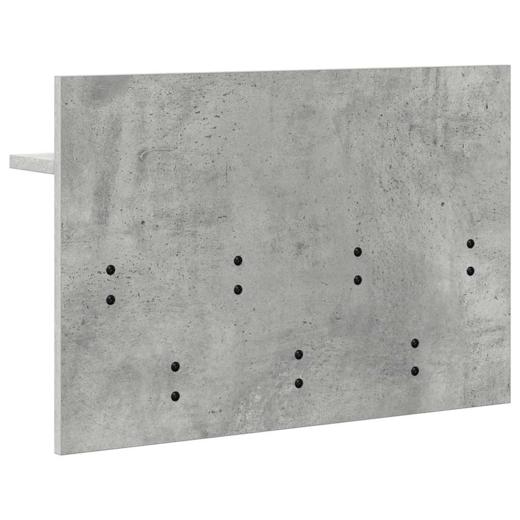 Vješalica za kapute na zidu Zidne Betonski sivi 60 x 40 x 12 cm