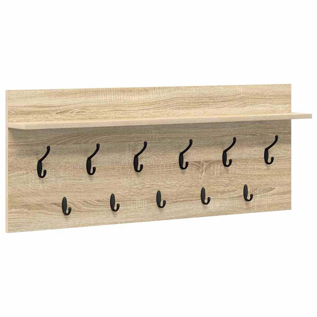 Vješalica za kapute na zidu Zidne Sonoma hrast 100 x 40 x 12 cm