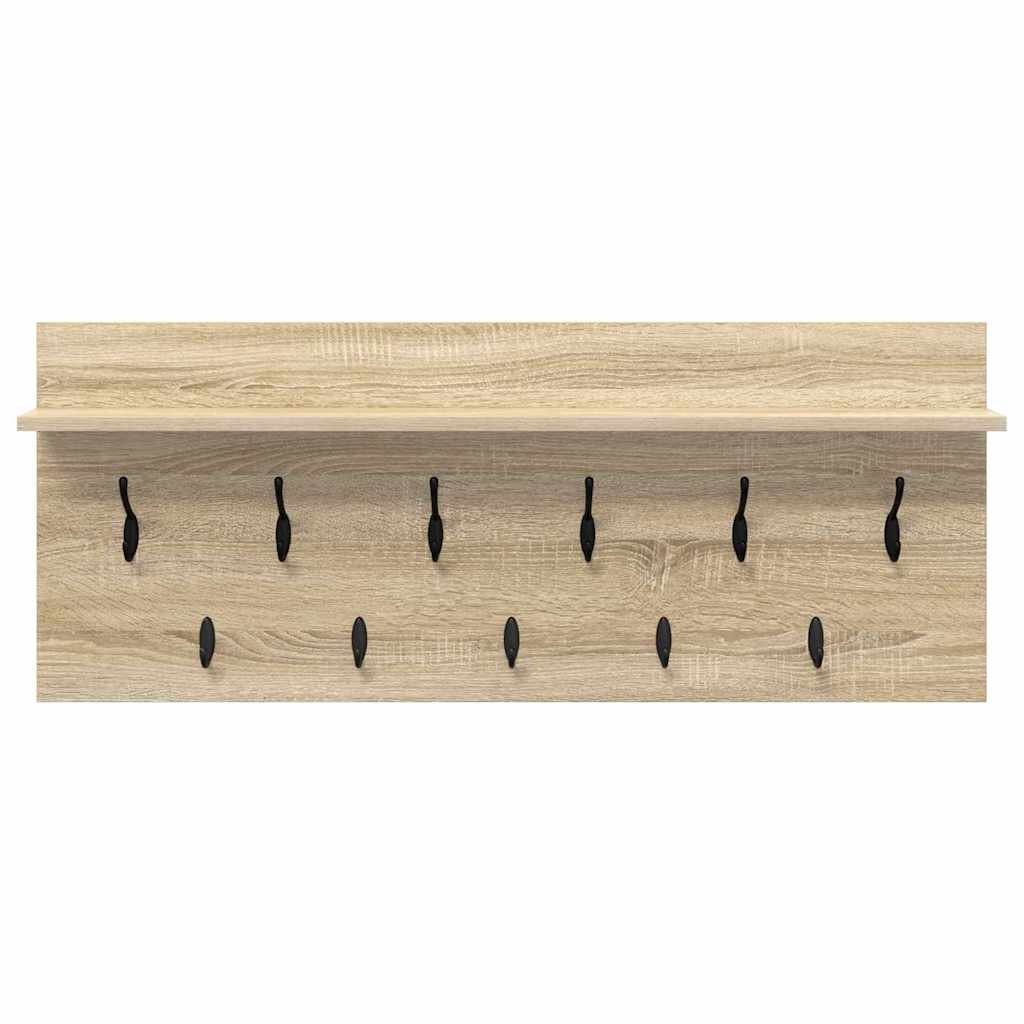 Vješalica za kapute na zidu Zidne Sonoma hrast 100 x 40 x 12 cm