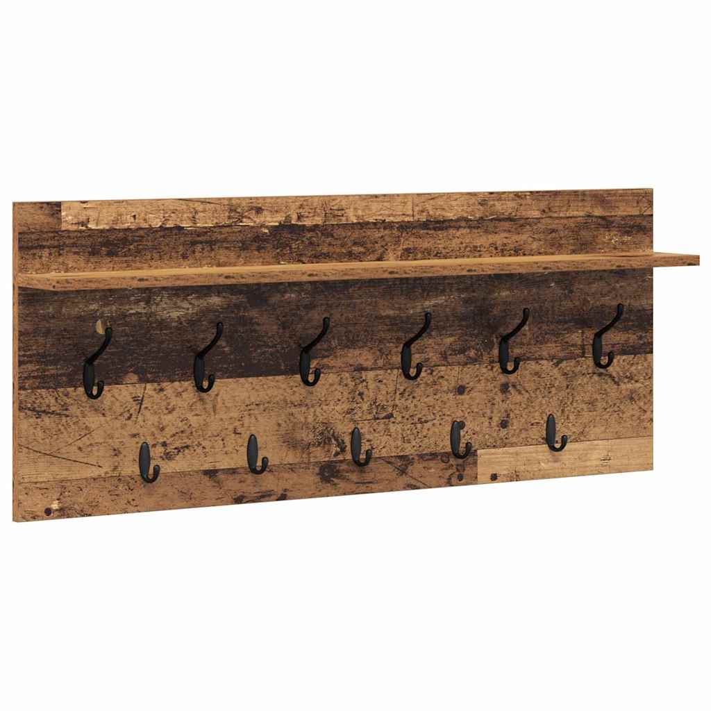 Vješalica za kapute na zidu Zidne Staro drvo 100 x 40 x 12 cm