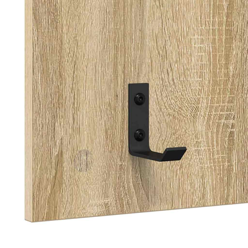 Vješalica za kapute na zidu Zidne Sonoma hrast 40 x 10 x 90 cm