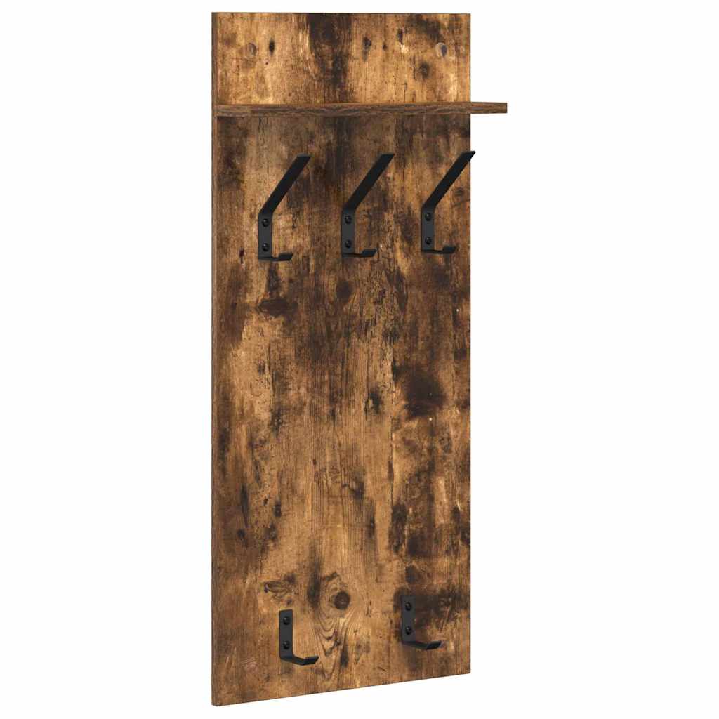 Vješalica za kapute na zidu Dimljeni hrast 40 x 10 x 90 cm