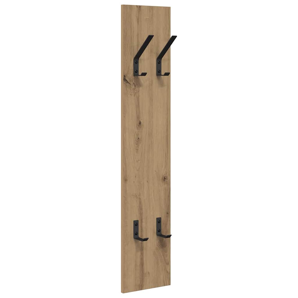 Vješalica za kapute na zidu Umjetnički hrast 20 x 1,5 x 100 cm