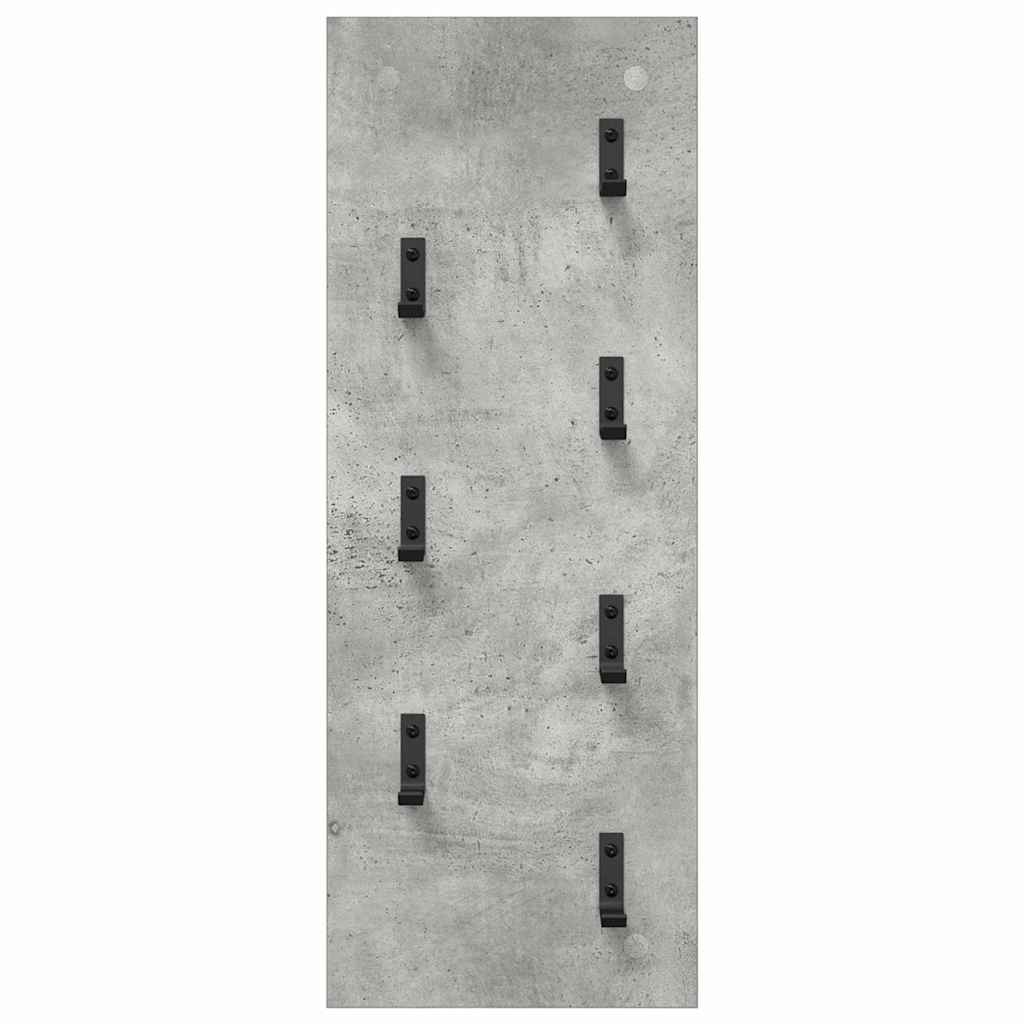 Vješalica za kapute na zidu Betonski sivi 30 x 1,5 x 80 cm