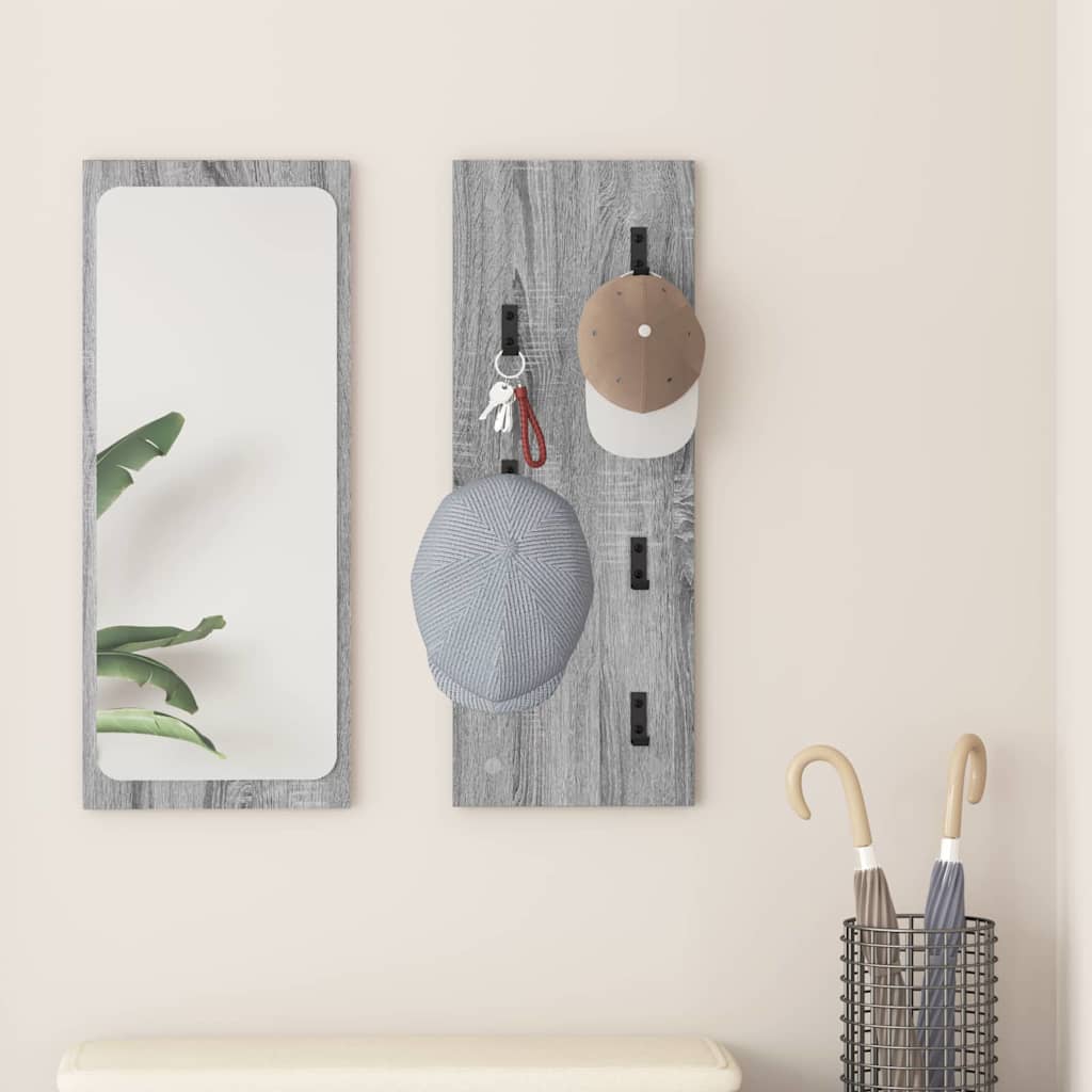 Vješalica za kapute na zidu Zidne Siva Sonoma 30 x 1,5 x 80 cm
