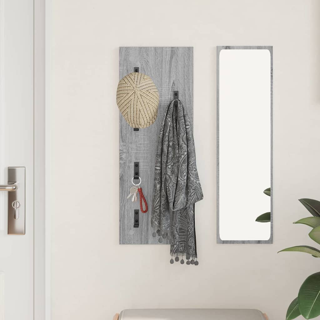 Vješalica za kapute na zidu Zidne Siva Sonoma 30 x 1,5 x 80 cm
