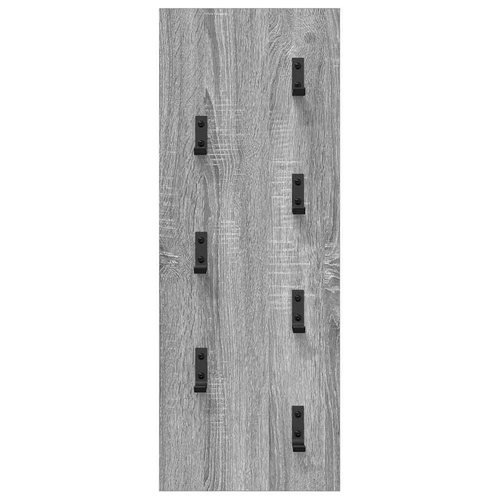 Vješalica za kapute na zidu Zidne Siva Sonoma 30 x 1,5 x 80 cm