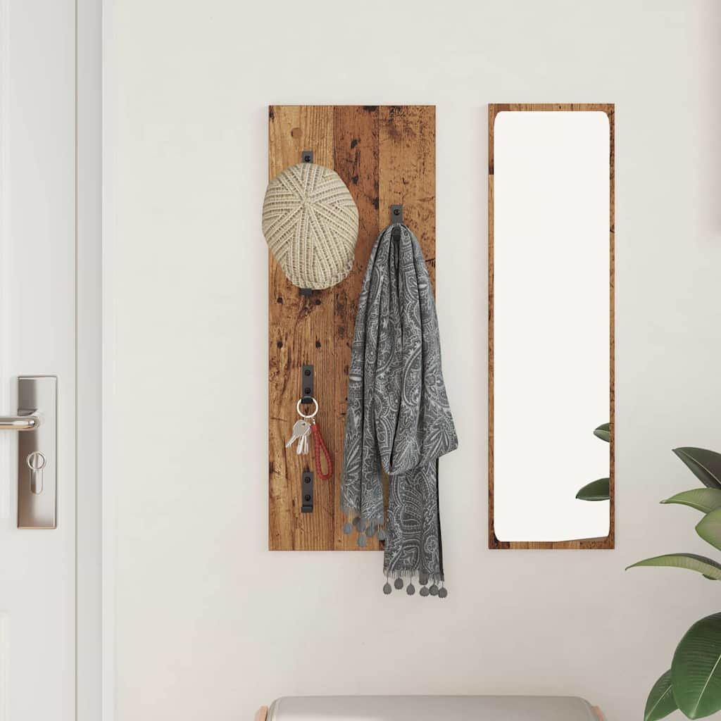 Vješalica za kapute na zidu Zidne Staro drvo 30 x 1,5 x 80 cm