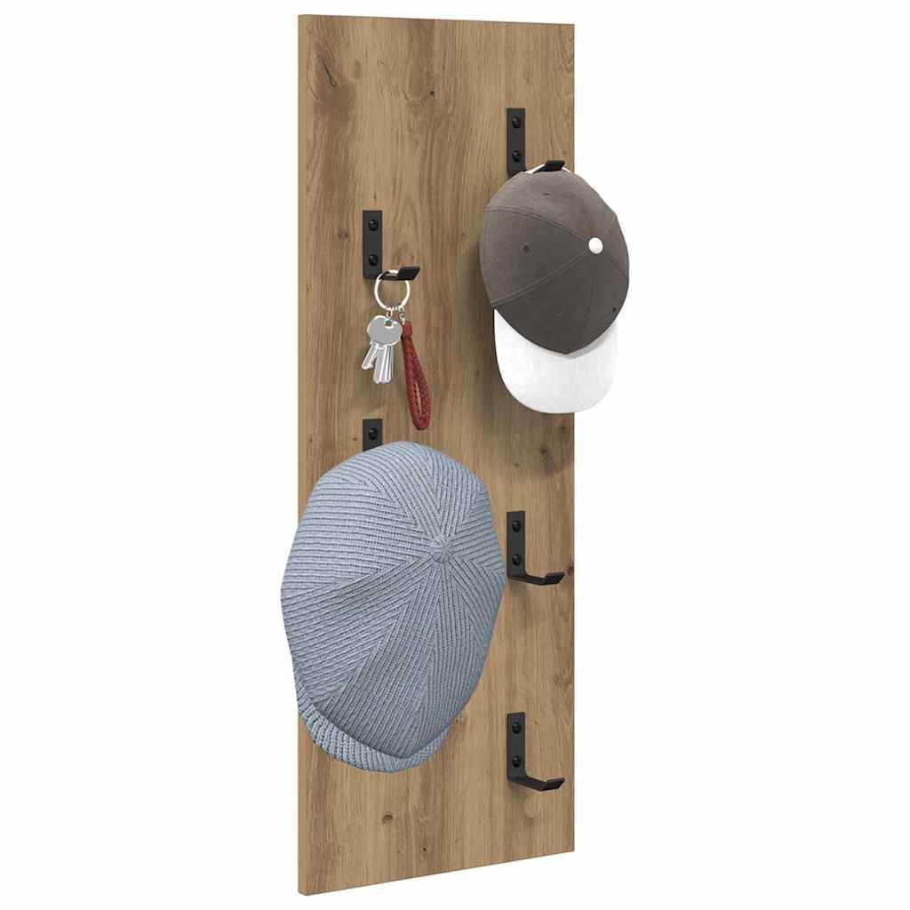 Vješalica za kapute na zidu Umjetnički hrast 30 x 1,5 x 80 cm