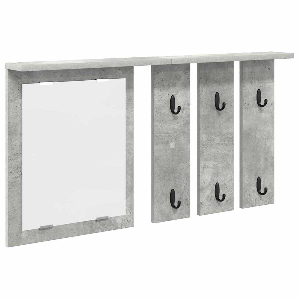 Vješalica za kapute na zidu Zidne Beton siva 85 x 10 x 45 cm