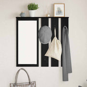 Vješalica za kapute na zidu Zidne Crni hrast 84 x 10 x 80 cm