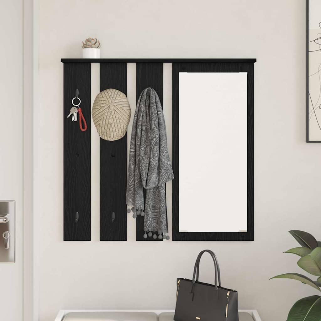 Vješalica za kapute na zidu Zidne Crni hrast 84 x 10 x 80 cm