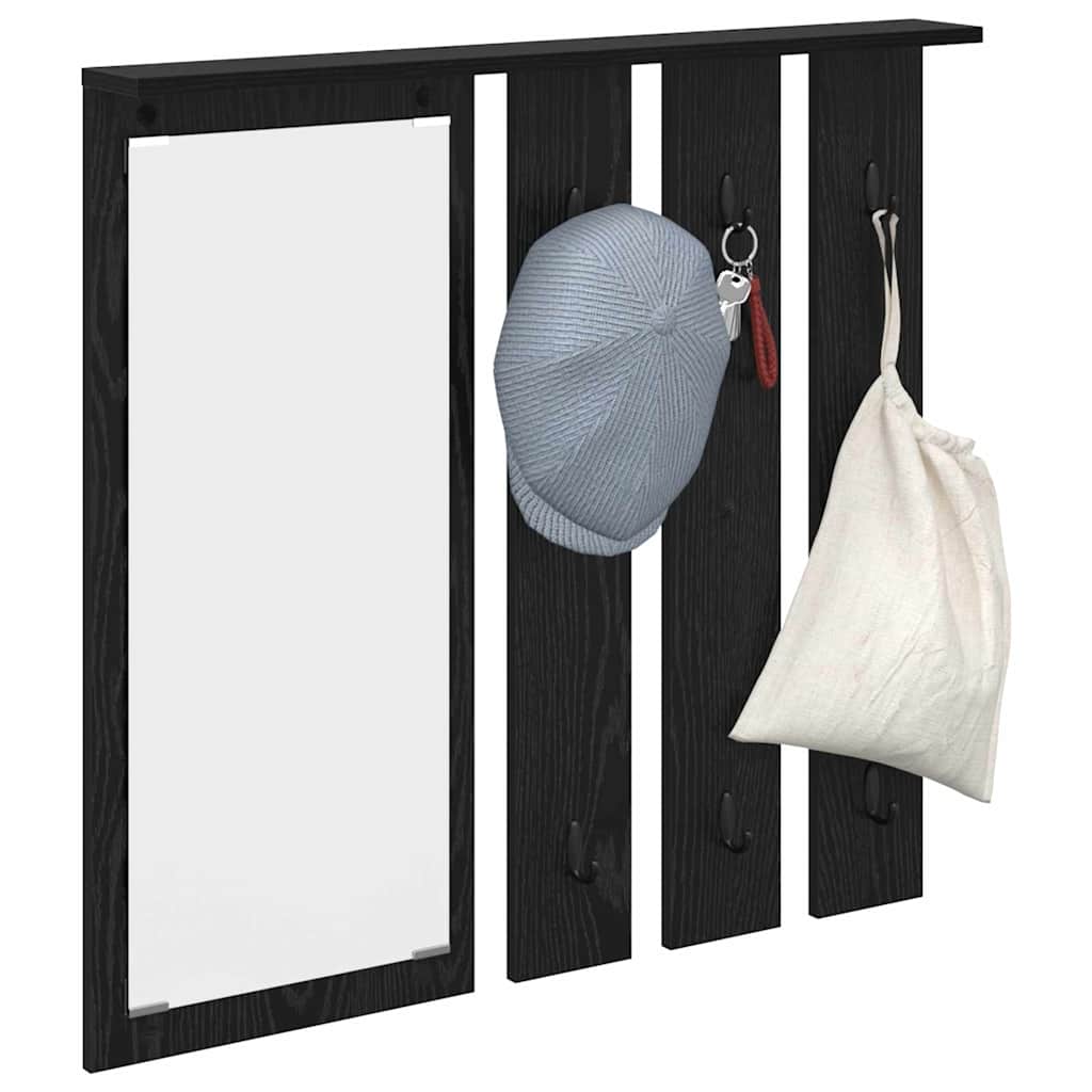 Vješalica za kapute na zidu Zidne Crni hrast 84 x 10 x 80 cm