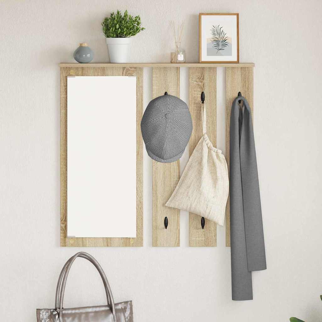 Vješalica za kapute na zidu Zidne sonoma hrast 84 x 10 x 80 cm