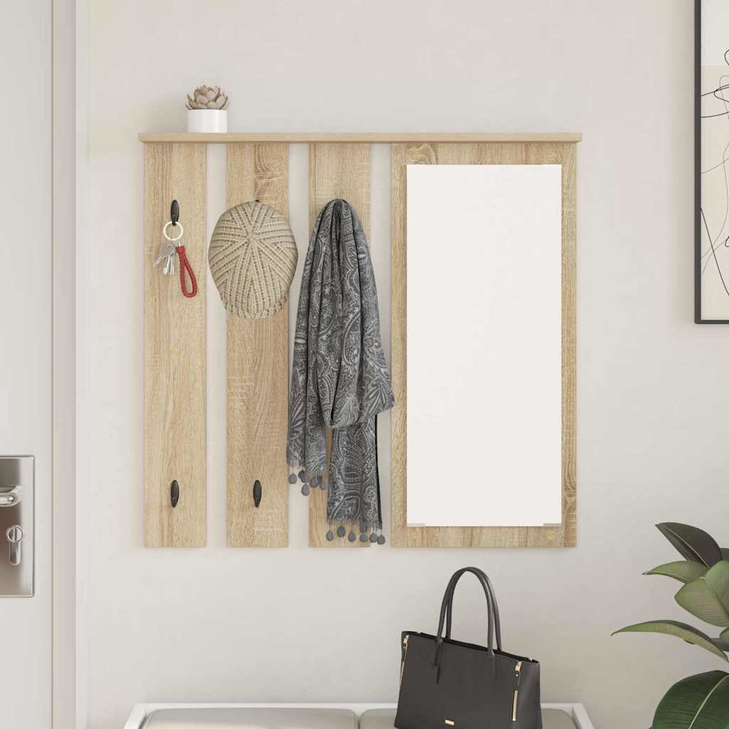 Vješalica za kapute na zidu Zidne sonoma hrast 84 x 10 x 80 cm
