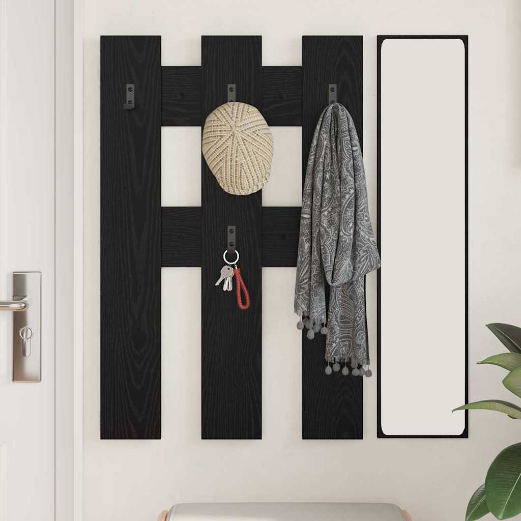 Vješalica za kapute na zidu Zidne Crni hrast 65 x 3 x 100 cm