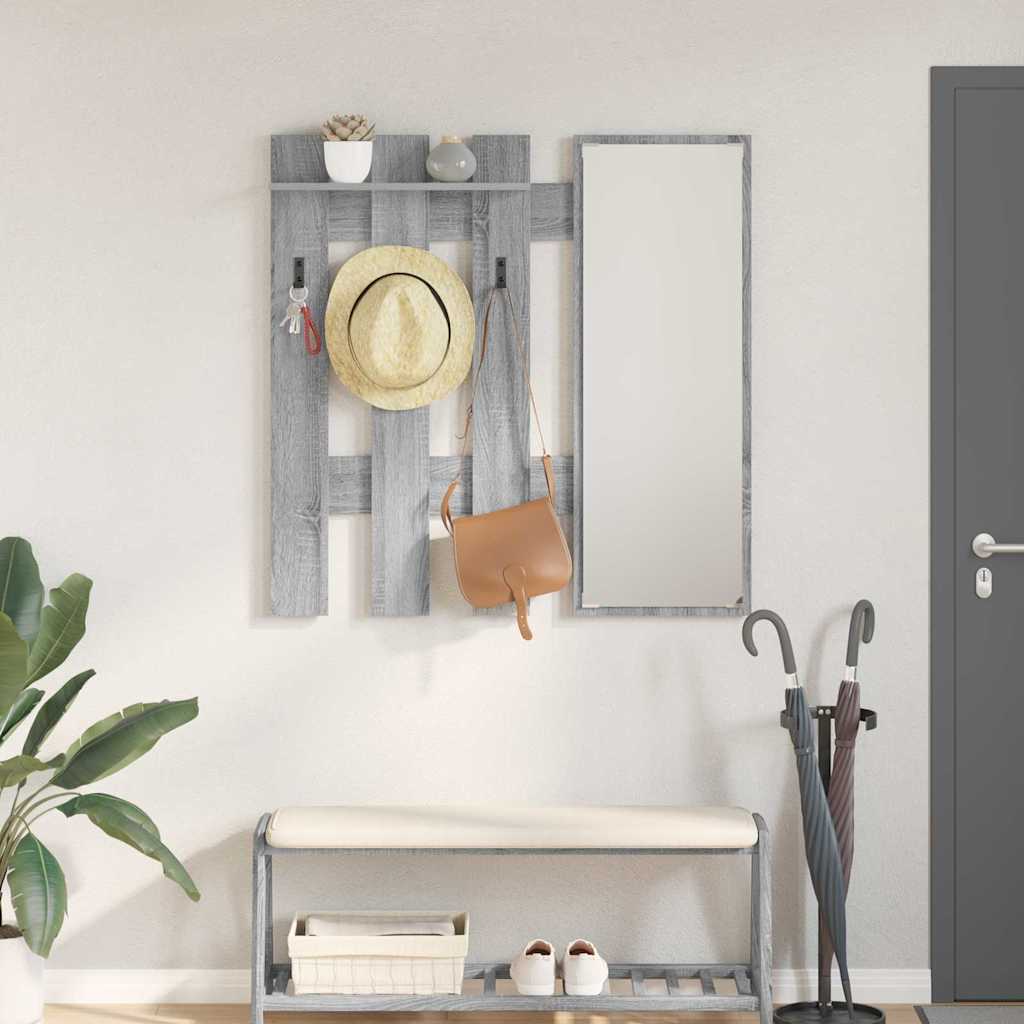 Vješalica za kapute na zidu Zidne Siva Sonoma 100 x 10 x 100 cm