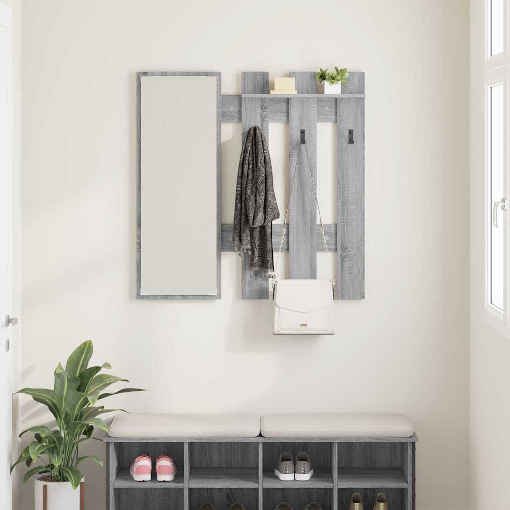 Vješalica za kapute na zidu Zidne Siva Sonoma 100 x 10 x 100 cm