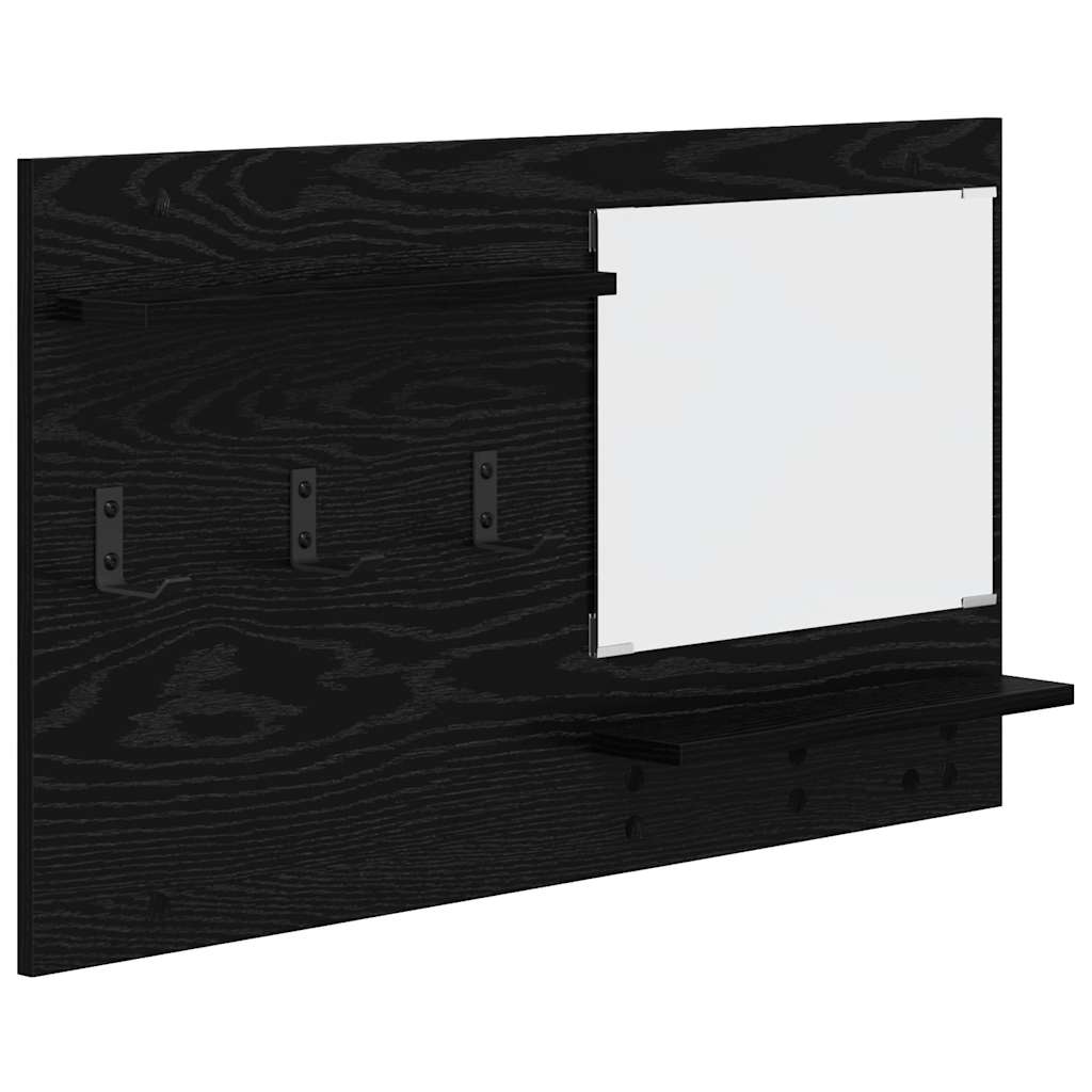 Vješalica za kapute na zidu Zidne Crni hrast 90 x 10 x 50 cm