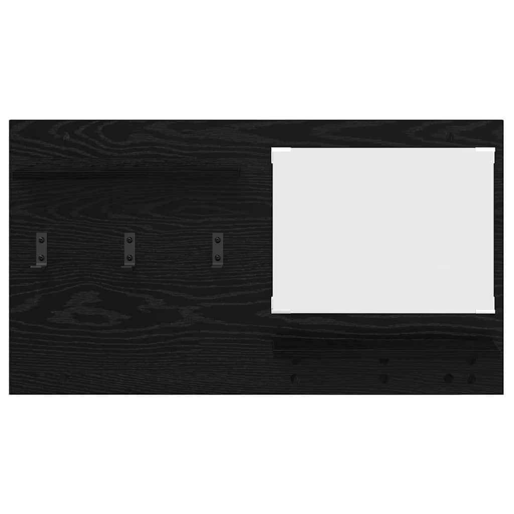 Vješalica za kapute na zidu Zidne Crni hrast 90 x 10 x 50 cm