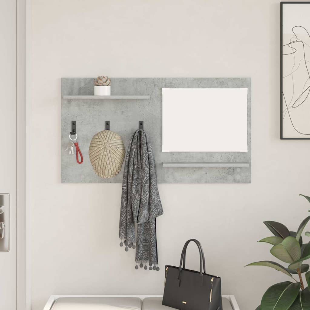 Vješalica za kapute na zidu Zidne Betonski sivi 90 x 10 x 50 cm