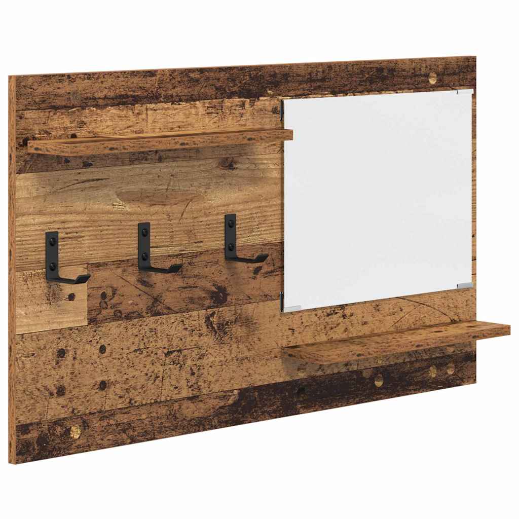 Vješalica za kapute na zidu Zidne Staro drvo 90 x 10 x 50 cm