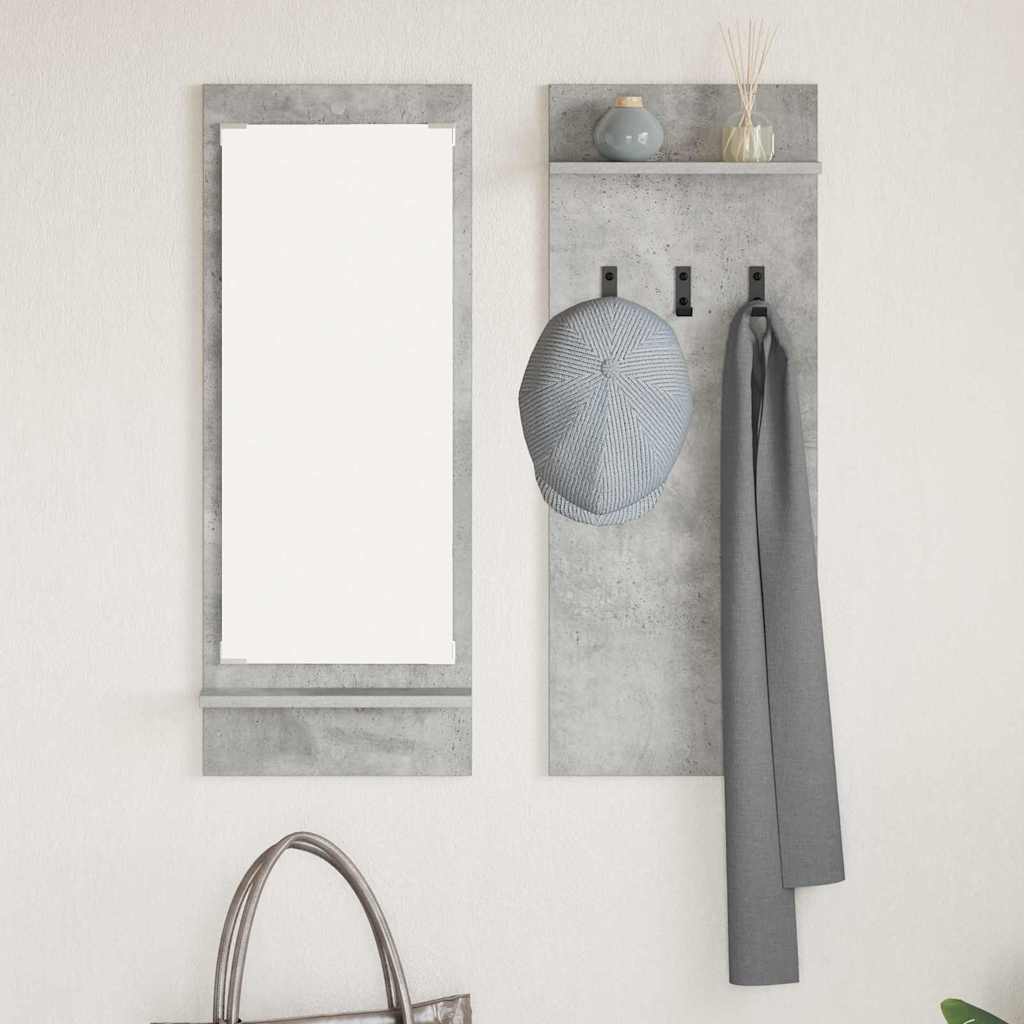 Vješalica za kapute na zidu Zidne Betonski sivi 70 x 10 x 90 cm