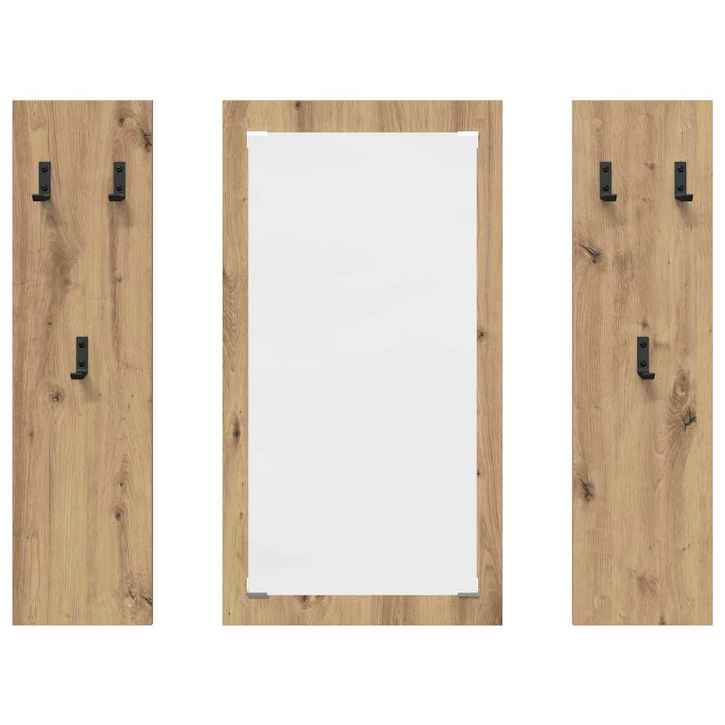 Vješalica za kapute na zidu Umjetnički hrast 96 x 1,5 x 90 cm