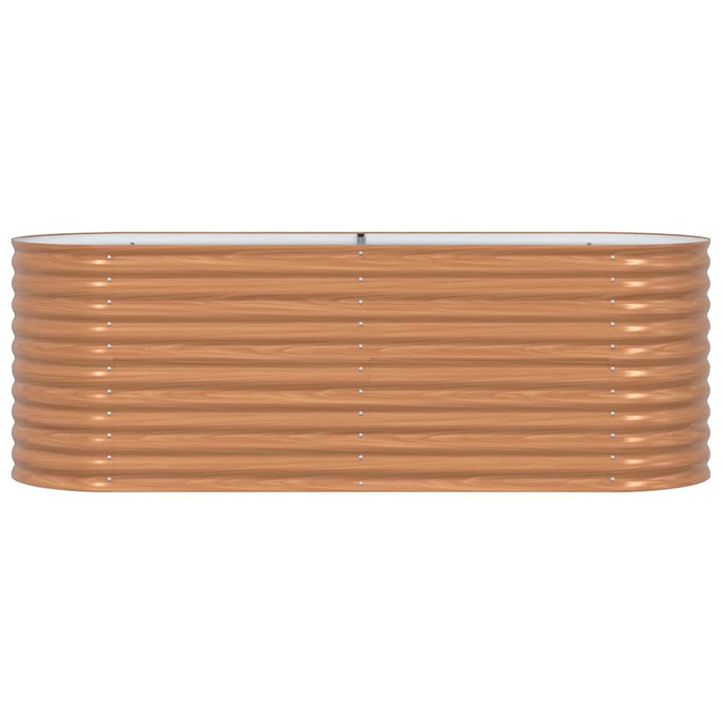 Povišena gredica Smeđa 240 x 80 x 81 cm Čelik