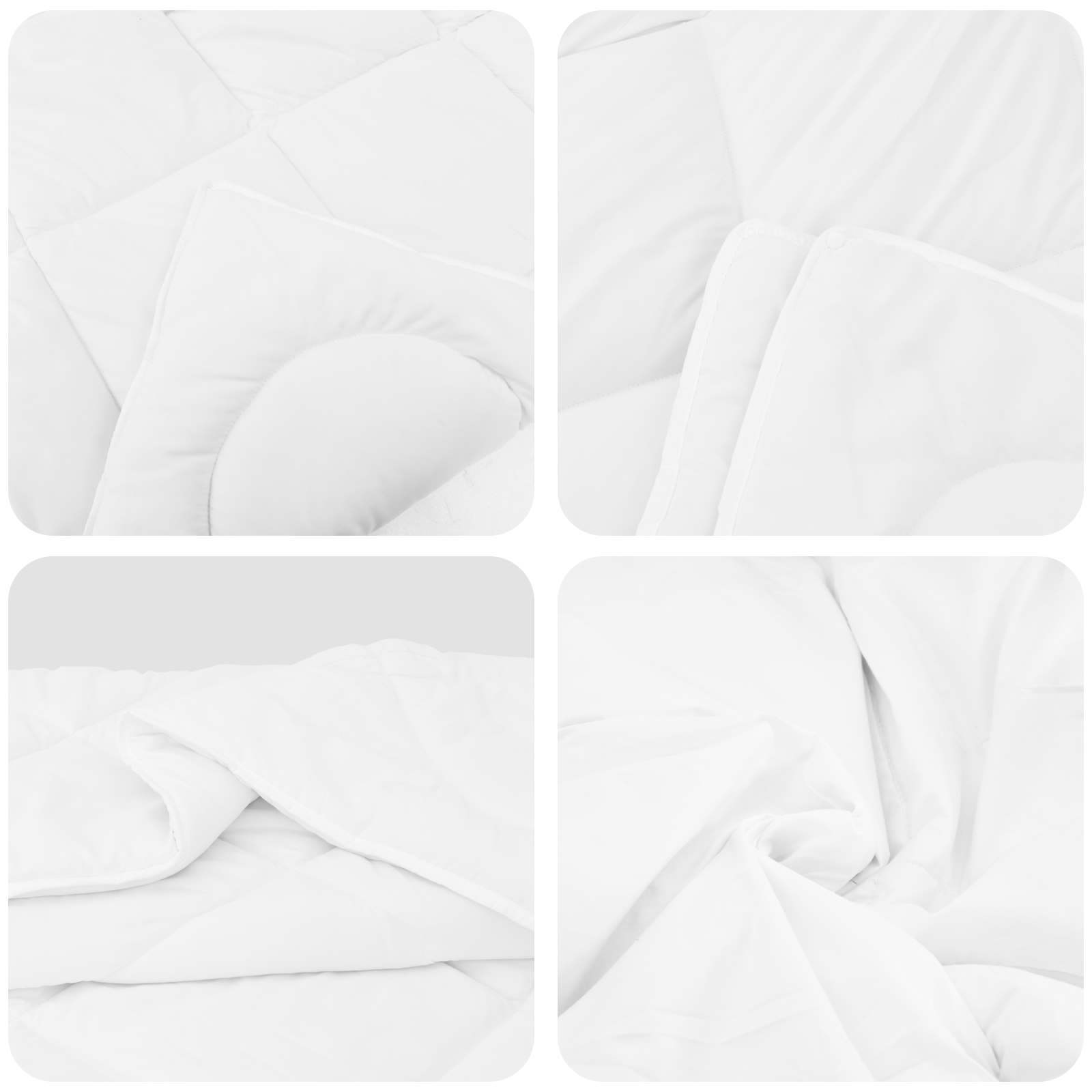 Set deka s jastukom 2 pcs Bijelo Mikrofibra