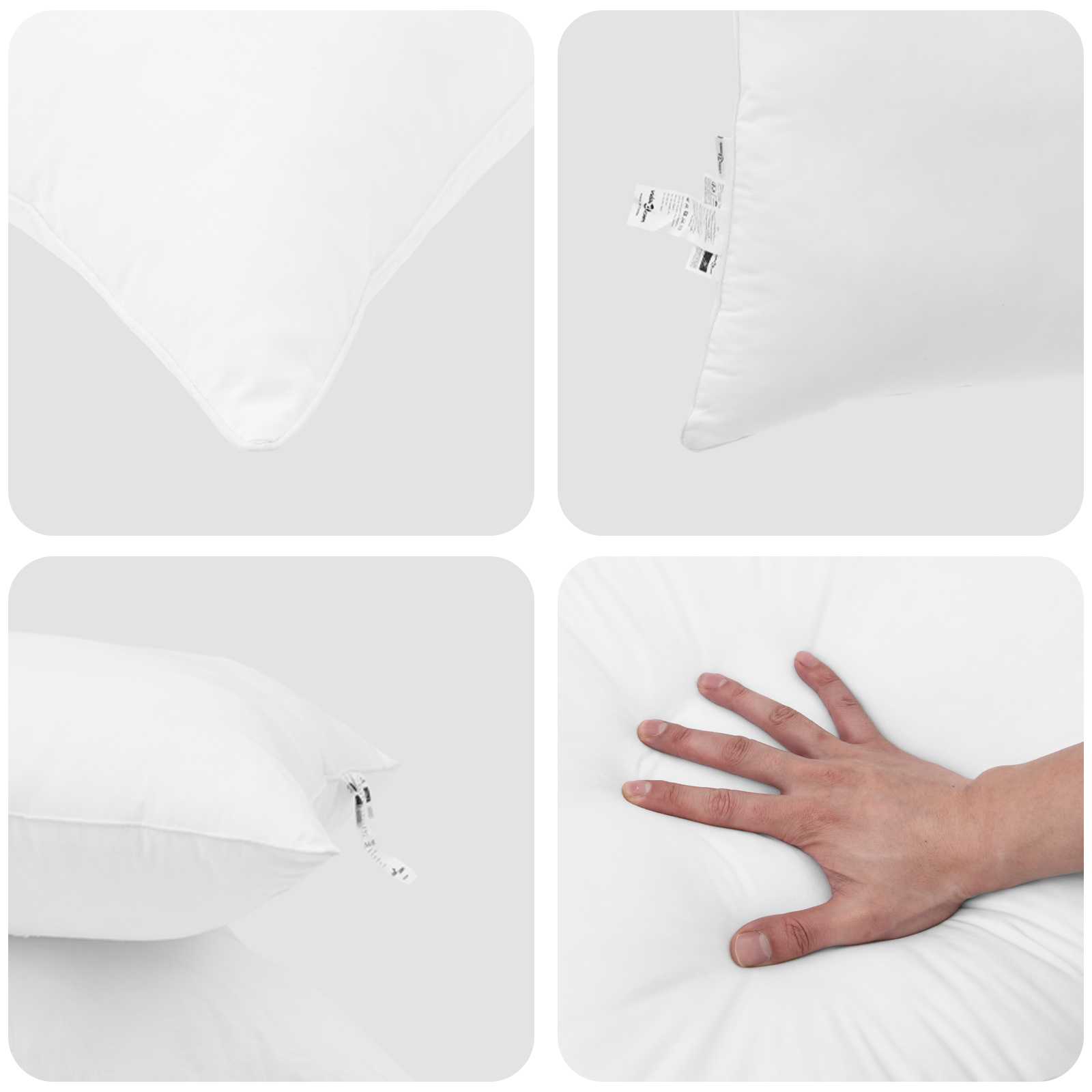Ljetni pokrivač s jastukom 3 pcs Bijelo Mikrofibra