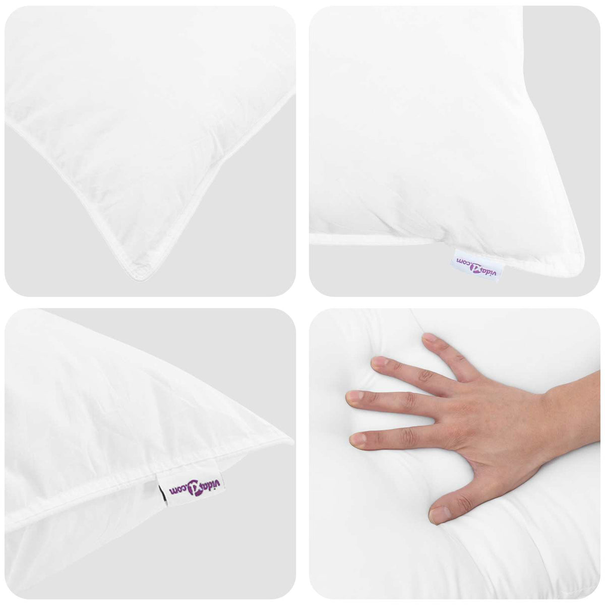 Duvet za sve sezone s jastukom 3 kom. Bijela Mikrovlakna