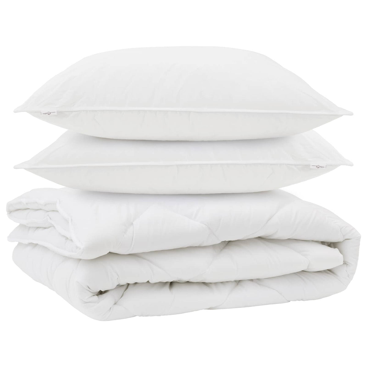 Duvet za sve sezone s jastukom 3 kom. Bijela Mikrovlakna